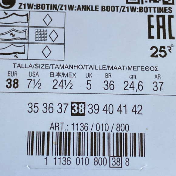 NWT. Zara Black Faux Leather Mid-Heel Ankle Boots with Zipper. Size 6,5, 7,5. 9 - Picture 7 of 11